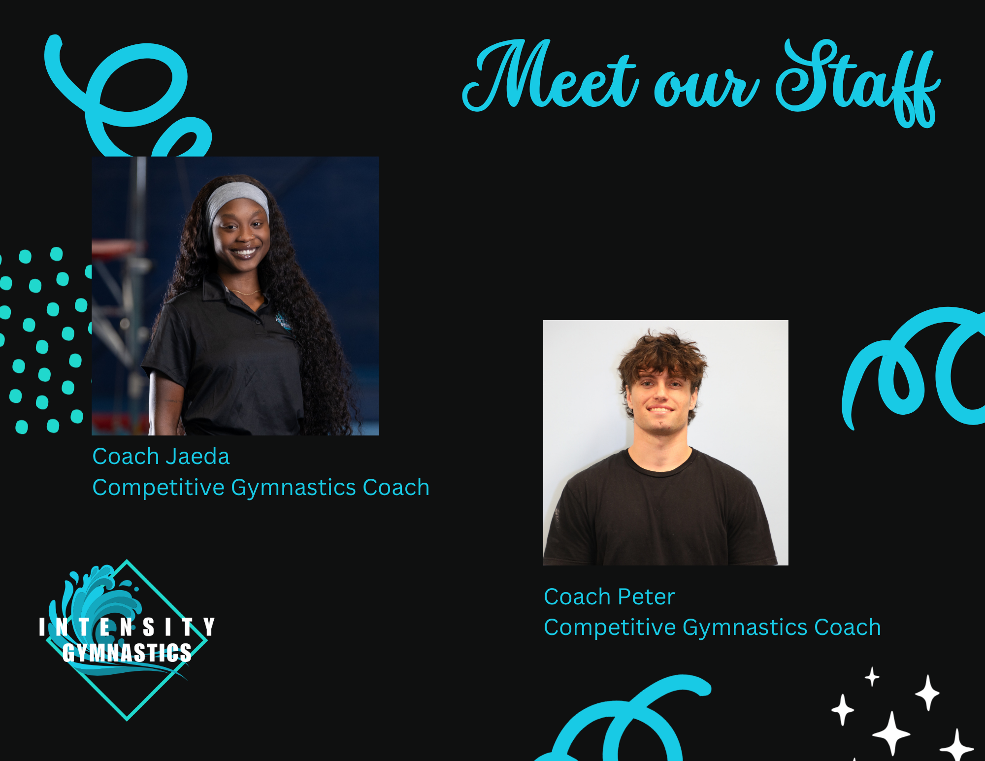 Meet our staff: Coach Jaeda and Coach Peter