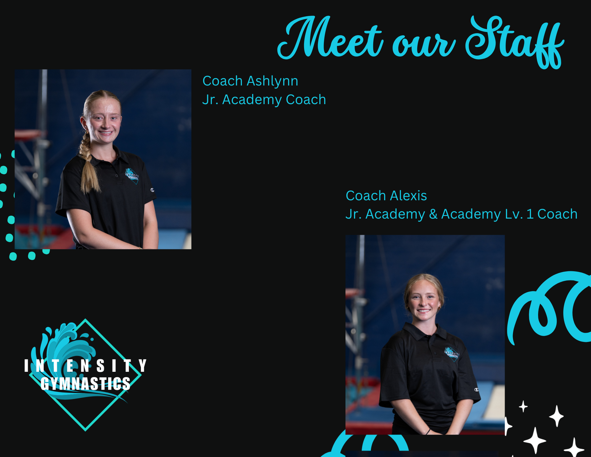 Meet our staff: Coach Ashlynn and Coach Alexis