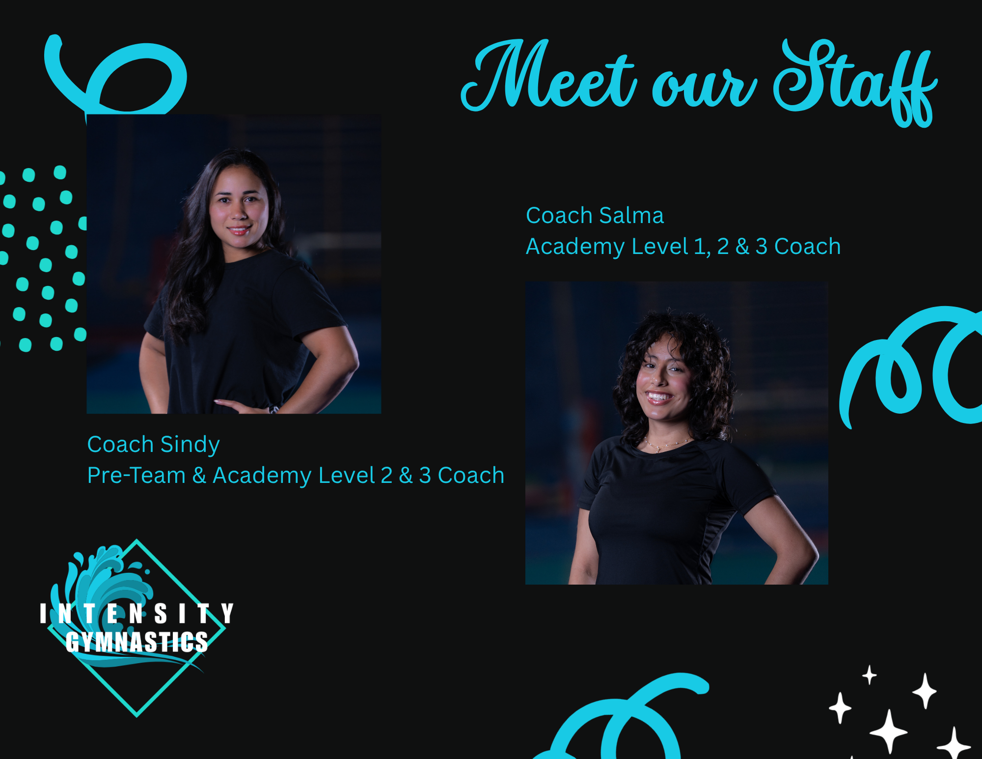 Meet our staff: Coach Sindy and Coach Salma